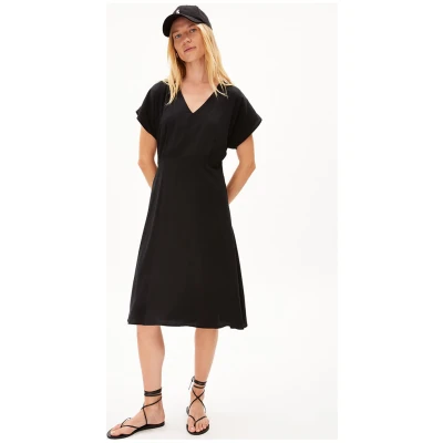 ARMEDANGELS Damen vegan Kleid Aalbine Schwarz