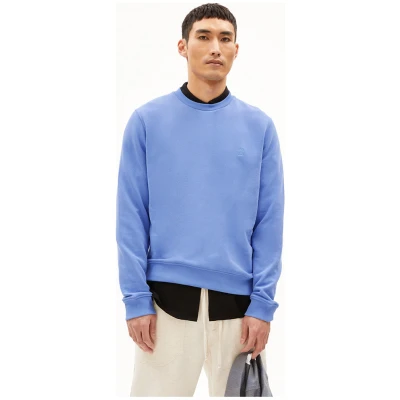 ARMEDANGELS Herren vegan Sweatshirt Baaro Blue Bloom