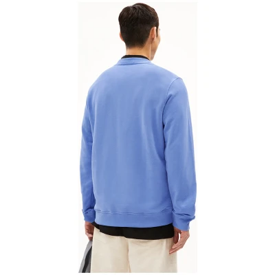 ARMEDANGELS Herren vegan Sweatshirt Baaro Blue Bloom