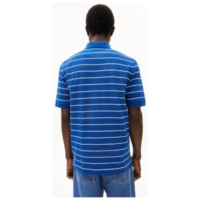 ARMEDANGELS MAARIO STRIPES - Herren Polo T-Shirt aus Bio-Baumwolle