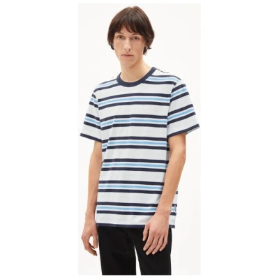 ARMEDANGELS MAARKOS MULTIC. STRIPES - Herren T-Shirt Relaxed Fit aus Bio-Baumwoll Mix