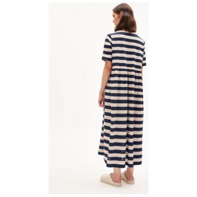 ARMEDANGELS TAAKY BLOCK STRIPES - Damen Jerseykleid Loose Fit aus Bio-Baumwolle