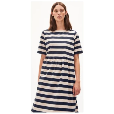ARMEDANGELS TAAKY BLOCK STRIPES - Damen Jerseykleid Loose Fit aus Bio-Baumwolle