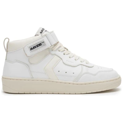 ARZE Herren vegan Taiga Hi Sneaker Weiß