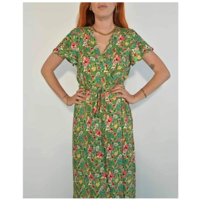 Aatise Langes Sommerkleid/Festkleid Zady mit Schmetterlingsärmel, 100% EcoVero