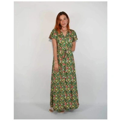 Aatise Langes Sommerkleid/Festkleid Zady mit Schmetterlingsärmel, 100% EcoVero