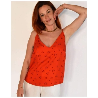 Aatise Zuvy Spaghettiträger Tank Top bedruckt 100% Ecovero