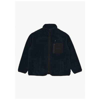 Afends "Polarize" Fleecejacke mit Reißverschluss dunkleblau