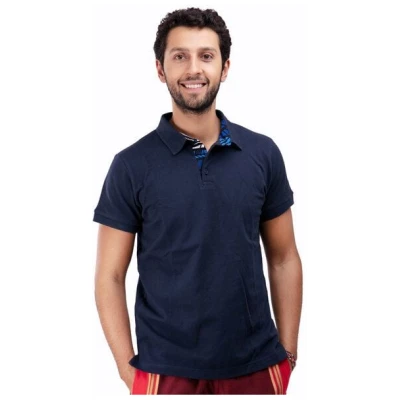 Africulture Herren Poloshirt mit Kitenge Kragen