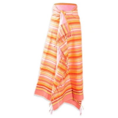 Africulture Kikoy Frottee Strandtuch, gestreift