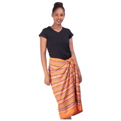 Africulture Kikoy Frottee Strandtuch, gestreift