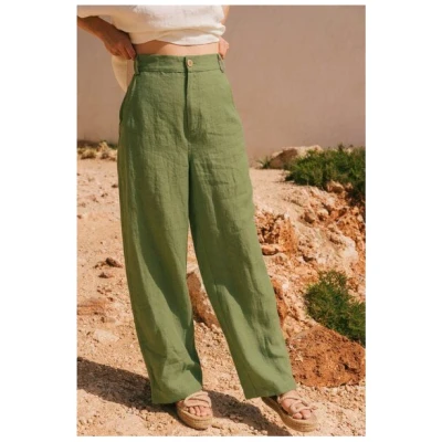AmourLinen Barbora gerade Leinenhose