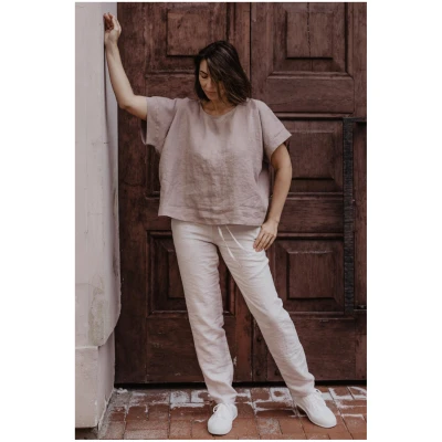 AmourLinen Damen vegan Hose Malmö Creme