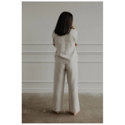 AmourLinen Langarm-Pyjama-Set Snooze