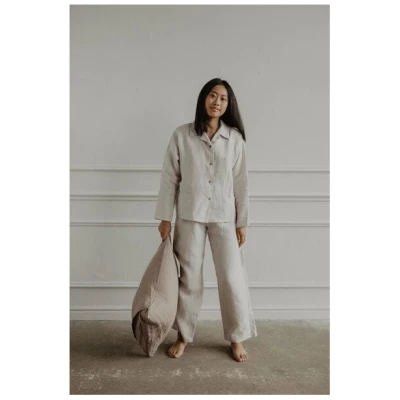 AmourLinen Langarm-Pyjama-Set Snooze