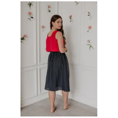 AmourLinen Mini-Leinen-Crop-Top PIPPA
