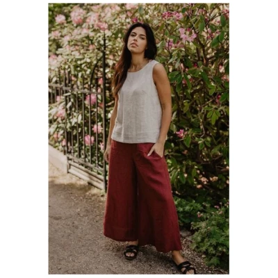 AmourLinen Weite Leinenhose ISABELLA