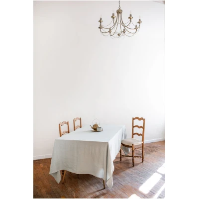 AmourLinen unisex vegan Leinen Tischtuch Salbei Grün
