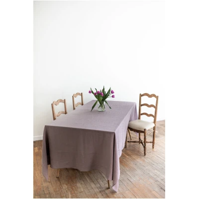 AmourLinen unisex vegan Tischdecke Aus Leinen Dusty Lavender