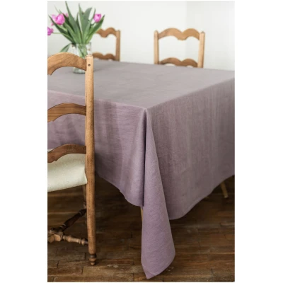 AmourLinen unisex vegan Tischdecke Aus Leinen Dusty Lavender
