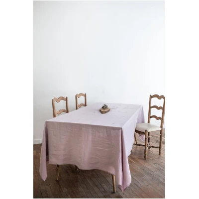 AmourLinen unisex vegan Tischdecke Aus Leinen Dusty Rose