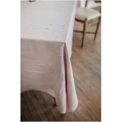 AmourLinen unisex vegan Tischdecke Aus Leinen Dusty Rose