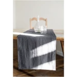 AmourLinen unisex vegan Tischläufer Aus Leinen In Anthrazitgrau