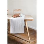 AmourLinen unisex vegan Tischläufer Aus Leinen In Creme