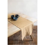 AmourLinen unisex vegan Tischläufer Aus Leinen In Senfgelb