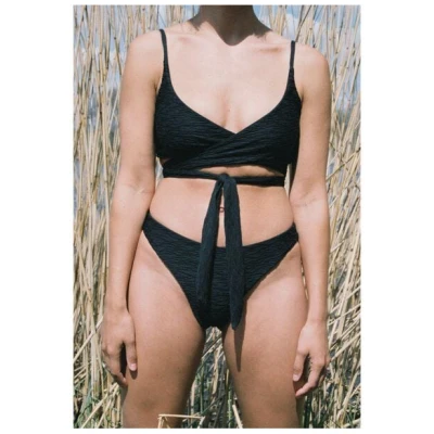 Anekdot Bikini Set Jacquard Lin Top + Skyline Slim Slip
