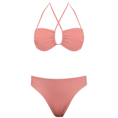 Anekdot Damen vegan Bikini Low Versatile + Skyline Slim Blush
