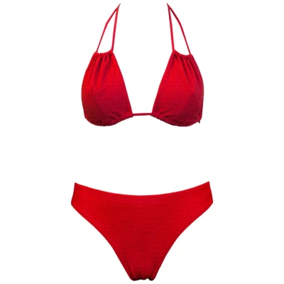 Anekdot Damen vegan Bikini Low Versatile + Skyline Slim Geranium