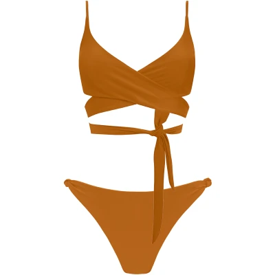 Anekdot Damen vegan Bikini Set Lin & Leona Ocker
