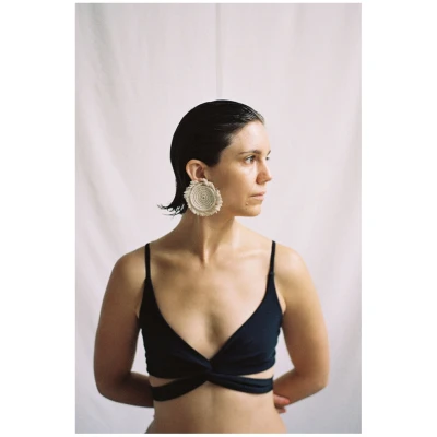 Anekdot Damen vegan Lin Bikini Top Schwarz