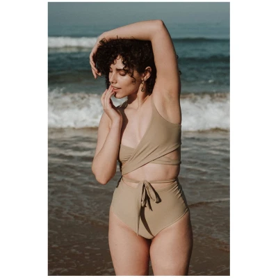 Anekdot Damen vegan Lin + Core High Bikini Set Mosaik
