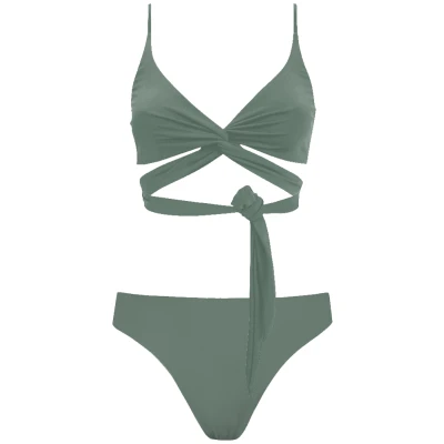 Anekdot Damen vegan Lin + Skyline Slim Bikini Set Sage
