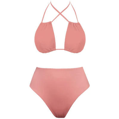 Anekdot Damen vegan Low Versatile + Skyline High Bikini Set Blush