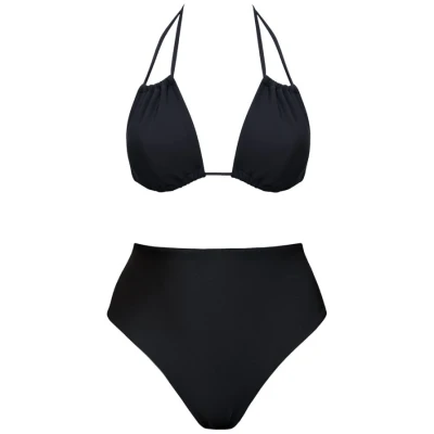 Anekdot Damen vegan Low Versatile + Skyline High Bikini Set Schwarz