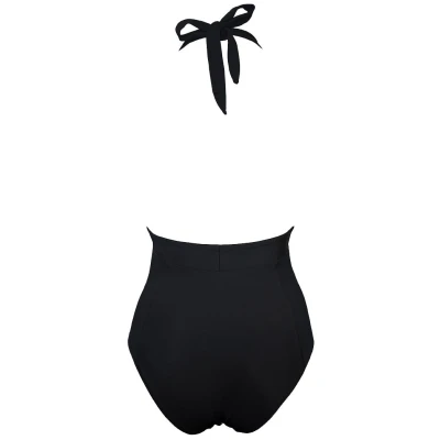 Anekdot Damen vegan Lunar Badeanzug Schwarz