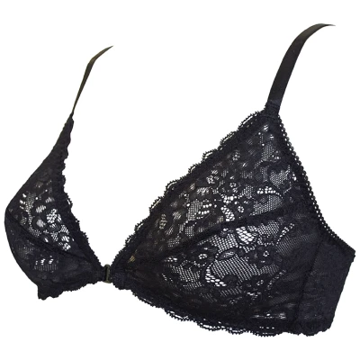 Anekdot Damen vegan New Moon Soft Bralette Schwarz