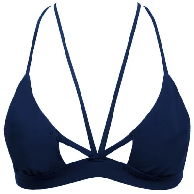 Anekdot Damen vegan Nova Bikini-Oberteil Navy