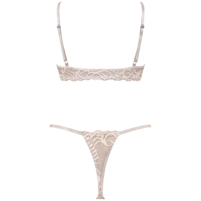 Anekdot Damen vegan Tanga Set Ether Creme