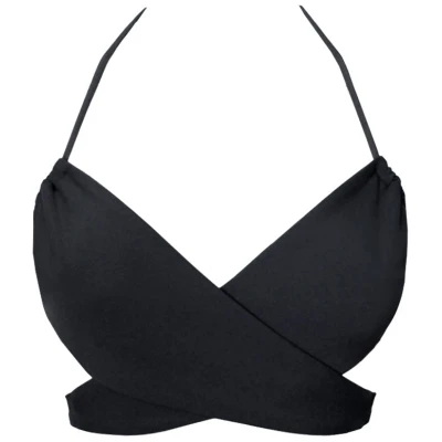 Anekdot Damen vegan Vielseitiges Bikini-Oberteil Schwarz