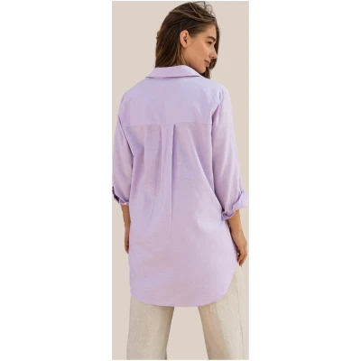 Arber Studio Damen vegan Bluse Jasmin Flieder