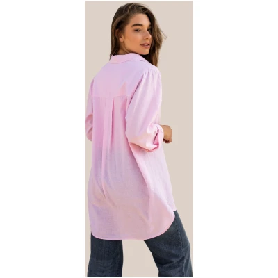 Arber Studio Damen vegan Bluse Jasmine Pink