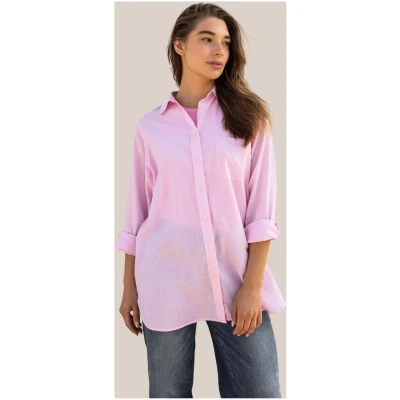 Arber Studio Damen vegan Bluse Jasmine Pink