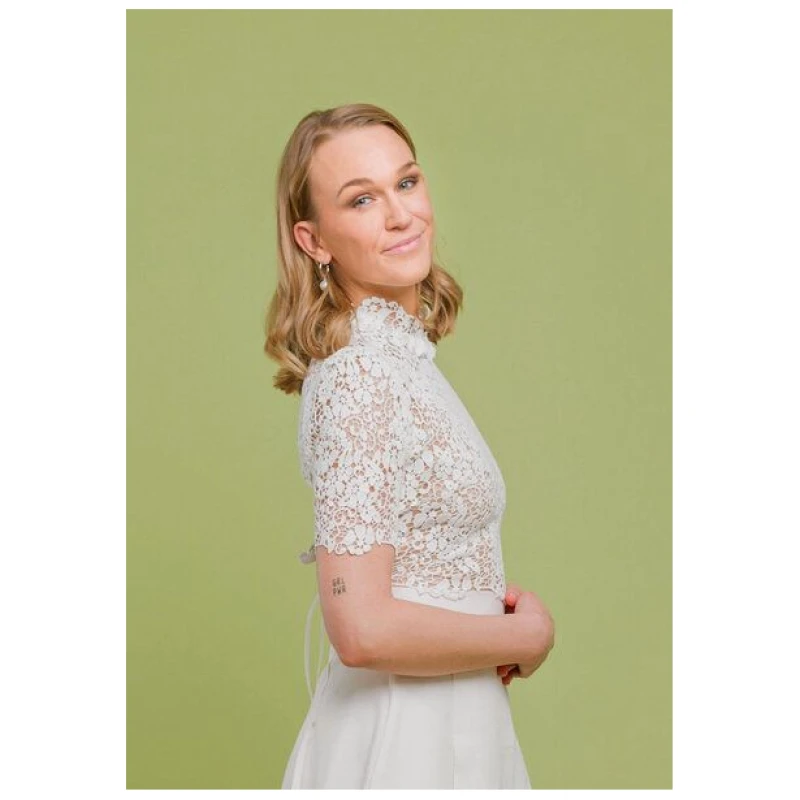 Atelier SNOW Brauttop Daphne aus Bio-Baumwolle