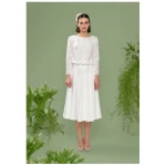 Atelier SNOW Zweiteiliges Brautkleid Langarm Top Lily-Alyssien