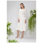 Atelier SNOW Zweiteiliges Brautkleid Langarm Top Lily-Alyssien