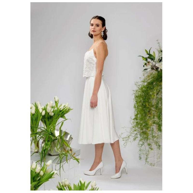 Atelier SNOW Zweiteiliges Brautkleid Trägertop Lily-Alyssien